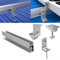 Solution de montage de panneau solaire profilé en aluminium pour une installation facile sur différents types de toit (pour 3 panneaux solaires de 30 mm)
