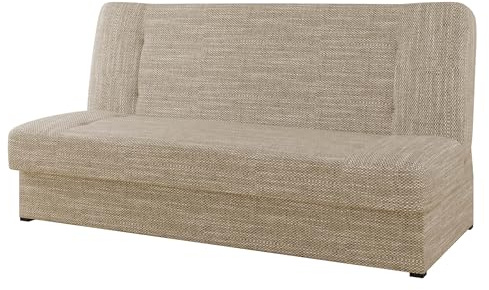 Schlafsofa mit Bettkasten Hortens, Sofa mit Schlaffunktion, Polstersofa, Bettsofa, Couch, Bettfunktion, Couchgarnitur, Dauerschläfer-Sofa (Lawa 01)