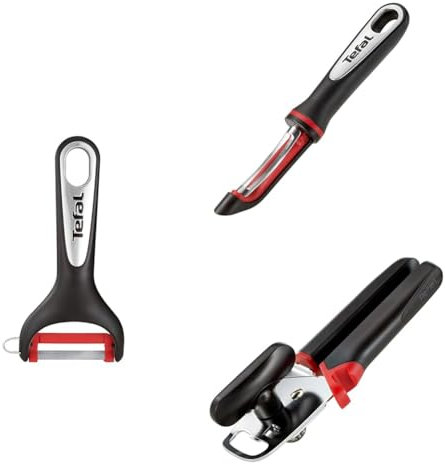 Lot d'ustensiles Tefal : K2071814 économe Ingenio + K2071014 éplucheur Ingenio + K2070514 Ouvre boîte