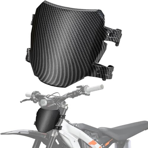 Motorrad Nummernschild,Kennzeichenhalter Motorrad Kohlefaser-Muster | Vorne Nummernschild Halterung für Surron Light Bee/Talaria Sting/X160 X260/Eride Pro S SS SR Ebike Minibikes
