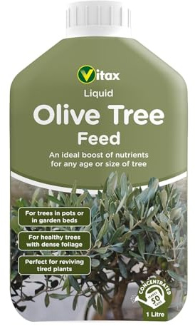 Vitax Olive Tree Liquid Feed 1 Litre | Tailored Nutrients for Potted & Garden Olive Trees | Promotes Healthy Growth, Vibrant Foliage & Fruiting
