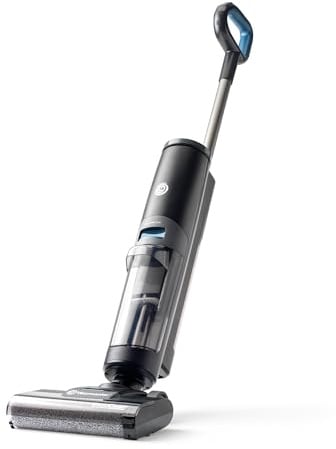 Vacmaster EasyClean 8 kPa HVA Hartbodenreiniger. Kabelloser All-in-One-Staubsauger und Wischmopp für Nass- und Trockenreinigung mit 3 Reinigungsmodi, LED-Display, Sprachausgabe & Selbstreinigung