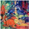 Bilderwelten Leinwandbild - Franz Marc - Rehe im Walde II - Quadrat 1:1, 30cm x 30cm