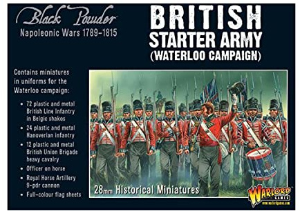 Warlord Games, Napoleonic British Starter Army (Waterloo Campaign), Black Powder Wargaming Miniatures