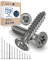400x Vis à bois tête fraisée en Acier inoxydable Torx V2A vis inox 4x55 pour panneaux d'aggloméré Bois Filetage partiel 4mm fort 55mm long 400 pièce en acier A2