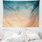ABAKUHAUS Himmel Wandteppich, Horizon Sommerzeit Photo aus Weiches Mikrofaser Stoff Waschbar ohne Verblassen Digitaldruck, 150 x 110 cm, Pfirsich Blau