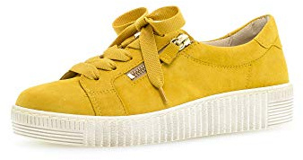 Gabor Damenschuhe Schnürschuhe Sportive Sneaker Gelb Freizeit, Schuhgröße:EUR 37 | UK 4