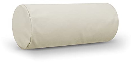 Bean Products Nackenrolle, 15,2 x 40,6 cm, 284 g, Baumwoll-Kissenbezug, geschlossene Ärmel, naturfarben