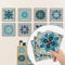 Wall Tile Stickers 20x20CM, Stick on Tiles, 20Pcs Self Adhesive Tile Stickers, 3D Mosaic Tile Transfers, Waterproof and Oil Proof, Removable Wallpaper for Bathroom, Kitchen, Living Room
