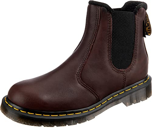 Dr. Martens Chelsea Boot, Anfibi Unisex-Adulto, Dark Brown Valor WP, 45 EU