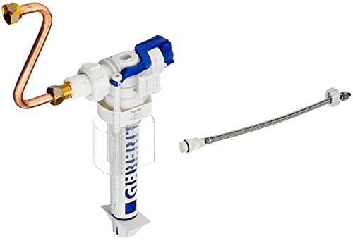 Geberit 240705001 Schwimmerventil für Unterputz-, Spülkasten Nr. 240.705 & 240.921.00.1 Verbindungsschlauch für Unterputzspülkästen, 300 mm, Siber