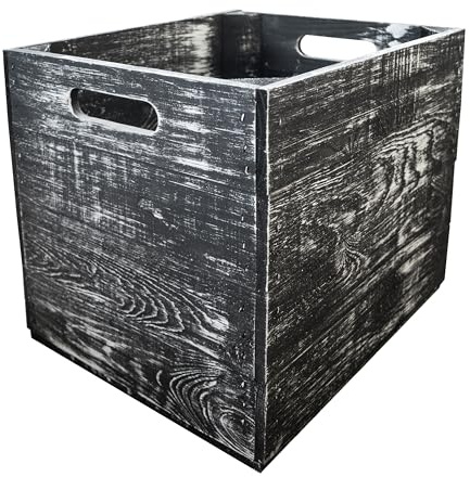 Kistenkolli Altes Land 2er Set Holzkiste Aufbewahrungskiste passend für alle Kallaxregale und Expidit Regale Kallaxysteme Weinkiste Obstkiste Regalkiste Maße 33x37,5x32,5cm Kallax boxen Einsatz