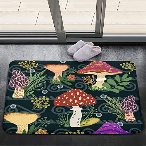 Cartoon-Pilz-Teppich für Mädchen, schöne Kinderzimmer-Dekoration, Teppich, Pilz-Thema, weicher Teppich, Sofa, Bodenmatte für Wohnzimmer, Sitzen, Spielzimmer, Flanell, Cartoon-Pilz-Teppiche für