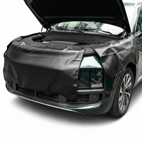 QWORK® Lot de 3 Tapis de Protectio pour Aile de voiture, Résistant à la graisse et aux rayures, Idéal pour les réparations de voitures en atelier