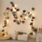 SHareconn 2PCS 6FT(2*180cm) Künstliche Weihnachtsgirlande mit Lichtern, Schnee, Tannenzapfen und roten Beeren,für Kaminsims, Treppe, Weihnachtsdekoration/Weihnachtsdeko für drinnen und draußen,Schnee