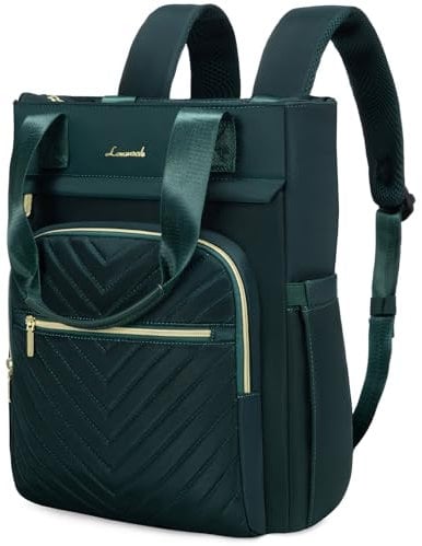 LOVEVOOK Backpack Womens 17.3 inch Laptop Rucksack Bags for Women 2 in 1 Ladies Tote Handbags Waterproof Large Women's Fashion Backpacks School Bag for Girls Casual Daypacks for Travel Work