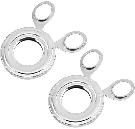 Lot de 2 coupe-œufs, coupe-œufs en acier inoxydable, coupe-œufs cuits, coupe-œufs, éplucheur d'œufs, ustensile de cuisine (argenté)