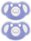 Mombella Koala sucette 0 mois+, sucette en silicone pour bébé allaité, sucette pour nouveau-né avec tétine douce, sans BPA, orthodontique, design symétrique et courbé, nuit 2 packs