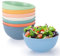 Esilihom 8Pcs Unbreakable Cereal Bowls Set, 655ml Lightweight Bowl, Reusable Plastic Bowls for Party, Picnics, Camping, Breakfast, Salad, Pasta, Soup, Noodles, Snack, Dishwasher & Microwave Safe