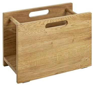 HAKU Möbel Zeitungsständer, Eiche, Massivholz - Maße: B 40 x H 30 x T 21 cm, Style: Traditional