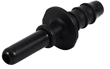 aqxreight Kraftstoffleitungs-Schnellverbinder, Motorrad-Schlauchkupplung, Schnelle Verbindungsverriegelung, Erweiterung, Einfaches Ziehen, Schwarzes Nylon, (Stecker 6,30 mm gerade)