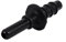 Kraftstoffleitungs-Schnellverbinder, Motorrad-Schlauchkupplung, Schnelle Verbindungsverriegelung, Erweiterung, Einfaches Ziehen, Schwarzes Nylon, (Stecker 6,30 mm gerade)
