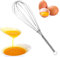 GETBSTOOP Batidores de acero inoxidable para cocinar, batidor de globo de cocina con, alambre grueso de acero inoxidable para hornear y batir globo, batidor manual para cocinar, mezclar, ba