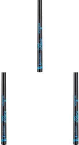 essence cosmetics eyeliner pen waterproof, Eye Liner, wasserfest, Nr. 01 waterproof, schwarz, definierend, langanhaltend, wasserfest, vegan, ohne Parfüm (1ml) (Packung mit 3)