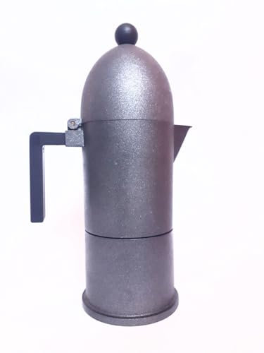 Alessi Cafetière Dôme 1 tasse en aluminium satiné Aldo Rossi Moka