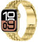 Anlinser Metallarmband Kompatibel mit Apple Watch Armband 49mm 46mm 45mm 44mm 42mm 41mm 40mm, Verstellbares Edelstahlarmband Kompatibel mit iWatch Ultra 2 Serie 10 9 8 7-1 SE (42/41/40/38, Gold)