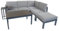Green Spirit Gartenlounge-Set Porto - Grau, Aluminium, für 5 Personen, Wetterfest, Garten Lounge-Set mit Ecklounge, Tisch und Bank - Alu Terrassen Outdoor Loungemöbel-Set, Garten-Möbel Sitzgruppe