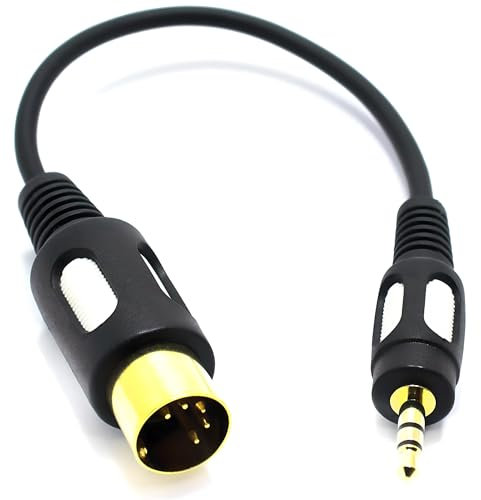 VITALCO Adaptateur audio DIN jack 5 pôles mâle vers 3,5mm TRS stéréo jack