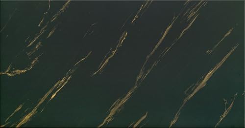 DECCART Wand-Paneele in Marmoroptik Deckenpaneele Wandverkleidung Deckenverkleidung mit Marmor-Imitat Wandplatten in Grau aus Polystyrol - 100x50 cm - Marmor Schwarz Gold Carrara - 1 Stück (0,5 m²)