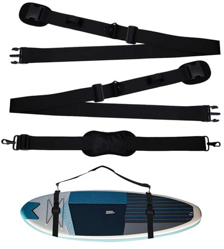 pangutheos SUP Tragegurt, Trageriemen für Surfbrette, Verstellbares Surfbrett Schultergurt für Kajak, Surfbrett, Paddelbrett, Kanu, Paddelbrett