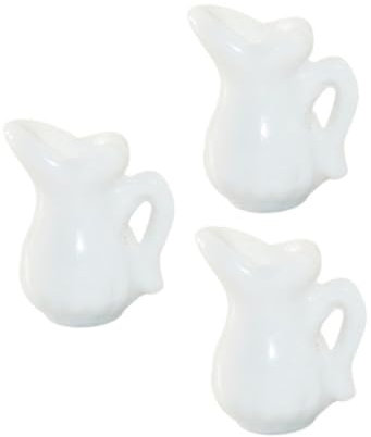 3 Pièces Décoration Maison Miniature de Pots à Lait Miniatures pour Accessoires DIY et Décoration de Maison