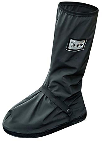 Copriscarpe Impermeabili PVC Copri Scarpe per Pioggia Copriscarpa Antipioggia Riutilizzabili con Suola Antiscivolo Catarifrangenti Moto Bici Lavabile Galosce Copriscarpe