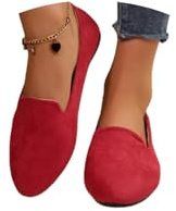 Flat Shoes,Women's Slip On Flat Walking Ballerina Casual Work Office Comfortable Cute Slip On Loafers Ballet,Solid Color Pointed Toe Ballet Flats Walking Ballerina Shoes