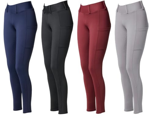 PFIFF 103100 Selina - Leggings da Equitazione da Donna, con Custodia per Cellulare