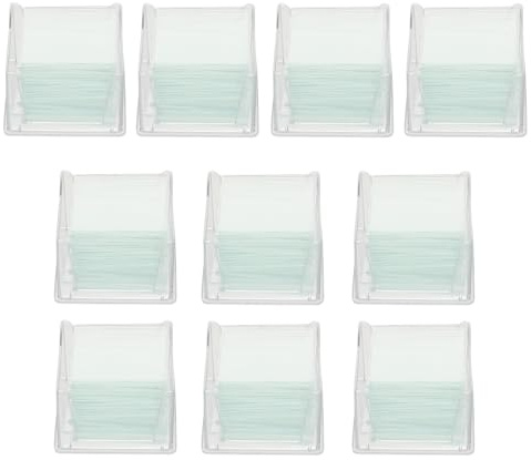 DINHEAROM Deckgläser Mikroskopdeckglas 22X22 mm 1000 Stück 10 Schachteln