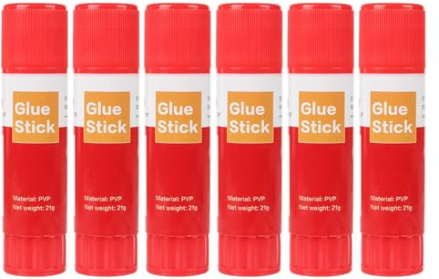 Lot de 6 bâtons de colle pour imprimante 3D - Pour plateau chaud - Plate-forme en verre - Pièces faciles pour imprimante 3D