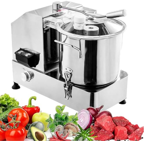 QUSYZD Robot da Cucina Professionale con taglierina per Carne, Tritatutto Elettrico per Verdure, Multifunzionale per tritare Frutta, Verdura, Carne, Noci e Cereali, 12L,9L