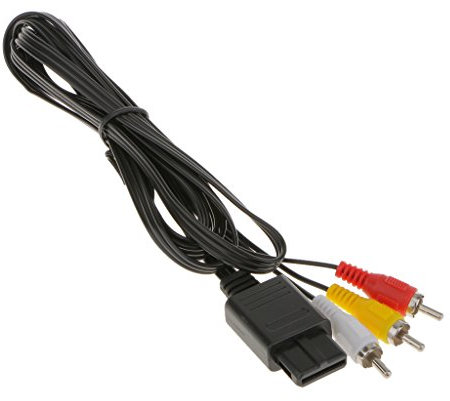 Gazechimp Cordon Câble Fil AV RCA Pour Jeux Nintendo N64 Gamecube Accessoire