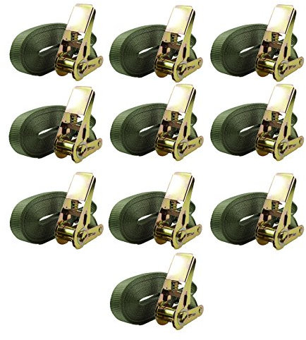 10x Profi Ratschen Spanngurt Gurt Zurrgurt Ratsche Auto 1tlg 6m 0,8t 0,8to 800 kg TÜV/GS