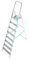 Escalera de Aluminio Colombo 8 peldaños Capacidad 150 kg Art. S107A08W Silver