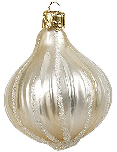 PPH 'IMP' Christbaumschmuck Figuren Essen Christbaumschmuck Knoblauch/Garlic 4cm Figuren Essen Christbaumkugeln Weihnachtskugeln Weihnachts-Baumschmuck Baumkugeln Deko Luxus
