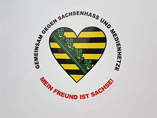 stickerpoint24 Gemeinsam gegen Sachsenhass Mein Freund