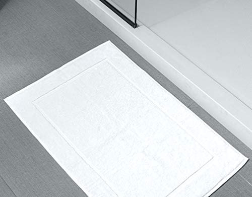 A & B TRADERS Luxury Egyptian Cotton Bath Mats Pack of 2 | Hotel Quality Absorbent Floor Mats Machine Washable