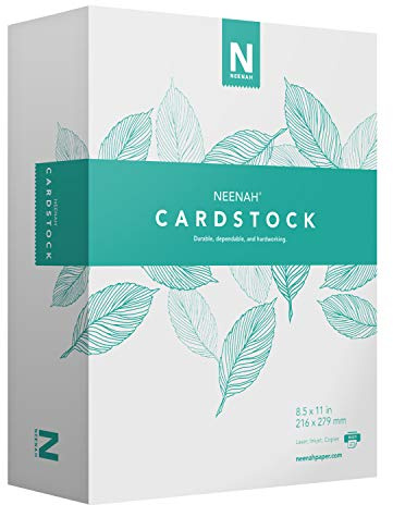 Neenah Cardstock, Mediumweight, 365 Sheets, 90 lb/163 GSM, 94 Brightness, 8.5 x 11 - More Sheets! (91634), 1 Ream