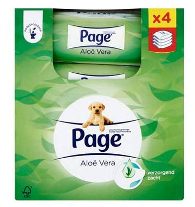 Page Feucht Toilettenpapier Navul Skin Kind Aloe 4er-Pack, 168 Stück