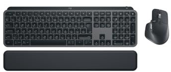 Logitech MX Keys S Combo: MX Master 3S, MX Keys S & MX Palm Rest - Graphit, US QWERTY-Layout